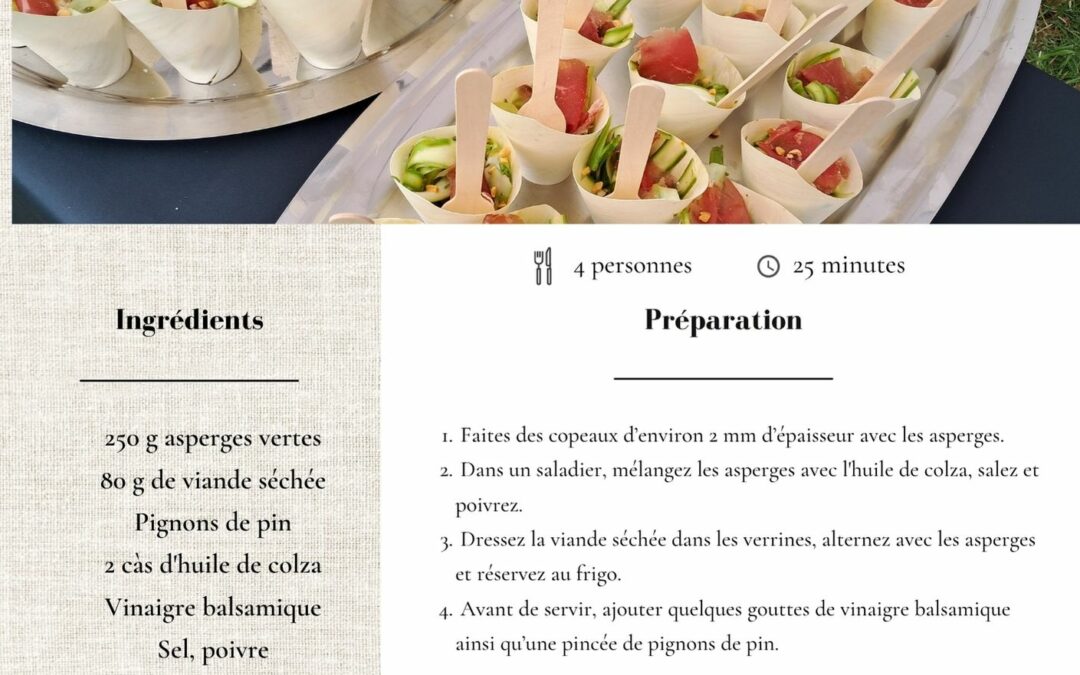 Nouvelle recette pour les Asperges de Wallonie 2025